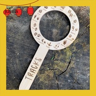 [JU] Wooden Critter Identifier Wooden Animal Footprint Identification Guide for Kids Educational Lea