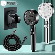 Premium Black Shower Head 5 Mode Air Shower set Head Shower Handheld Shower Bathroom