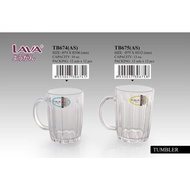 Gelas Plastik Mamak & Lava Plastic Transparent Mug | AS Plastic Cup 10oz | Tumbler Cup | Plastik Caw