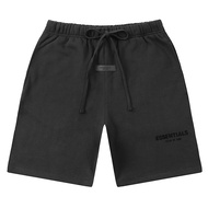 FOG FEAR OF GOD อเมริกัน high street 22 double line ป้ายขนาดเล็ก flocking กางเกงขาสั้น ESSENTIALS กา