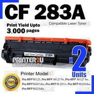 2x Compatible to H* CF283A CF283X for H* LaserJet MFP M125 M127 M127fn M201dw M201n M225dw M225dn M 