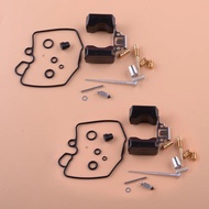 2 Sets Motorcycle Carburetor Rebuild Repair With Floats Kit Fit for Honda CX500 CX500D CX500C GL500 