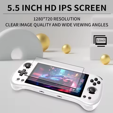NEW X55 handheld game console 60000 Games PSP 5.5 INCH IPS Screen Console Linux System 4000 MAh TV H