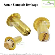 Acuan Semperit Tembaga / Brass Icing Nozzle with Pusher/  Semperit 7 Gigi / 10 Kelopak