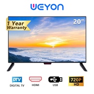 WEYON ทีวีดิจิตอล 20 นิ้ว DVB-T2 / USB / HDMI / AV / เสียงดิจิตอล