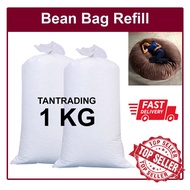 🇲🇾 🏆 1kg Biji Kabus Isi Bean Bag Refill Foam Ball Filling Beads Fiber Sofa Pillow Toy Filler Polystyrene Polyester Bead
