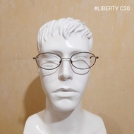 Frame Kacamata Pria Bulat Kecil Titanium Liberty Z871