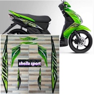 HIJAU Striping mio soul sticker Yamaha Mio Soul green black 2011