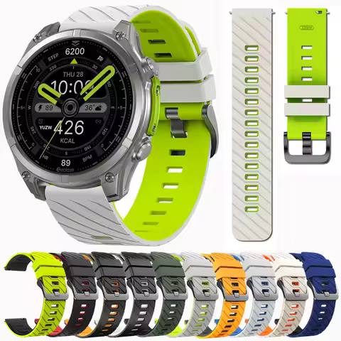 22mm Leather Watch Band for Zeblaze Vibe 8 7 7Pro Stratos 4 3 2 Ultra Straps For Xiaomi Watch S1 S2 