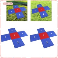 [szxmkj2lp] Kids Jumping Pad Cross Shaped Gift for School Team Building Games Team Race