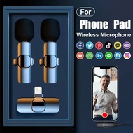 2.4GHz Wireless Microphone Clip-on Lavalier Microphone Transmitter Receiver Live Video Recoding Inte