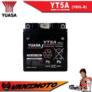 ○♙✷Yuasa YT5A (YB5L-B) Maintenance Free Motorcycle Battery (Vietnam) best for Mio Sporty