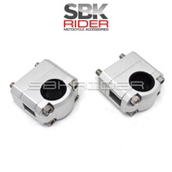 UNIVERSAL HANDLE BAR RISER FOR 22mm or 28mm BARS CLAMP ADV160 MT07 MT09 MT25