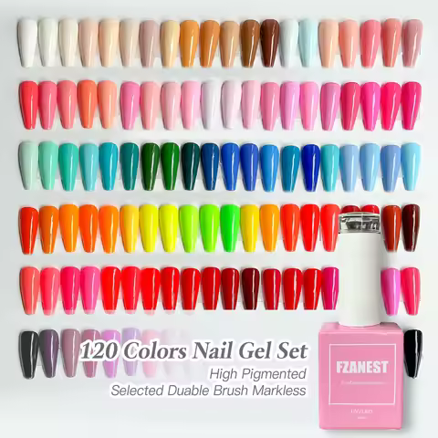 FZANEST 120colors Gel Nail Polish Custom Logo Soak Off Gel Polish OEM Gel Polish Wholesale Free Samp