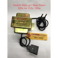 STEP UP & DOWN 220V 110V TRANSFORMER DAIICHI 100Watt/