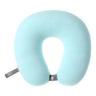 MINISO Bantal Leher Lembut Travel Mobil U-Shape Neck Pillow Anti Pegal