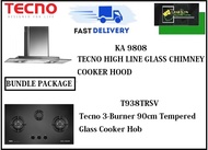 TECNO HOOD AND HOB BUNDLE PACKAGE FOR ( KA 9808 &amp; T 938TRSV ) / FREE EXPRESS DELIVERY