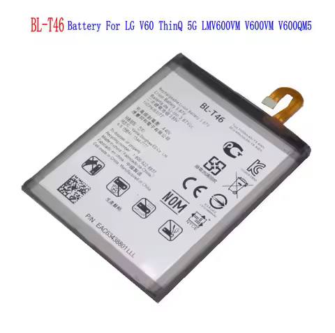 1x High quality 5000mAh BL-T46 Battery For LG V60 ThinQ LMV600AM V60 ThinQ 5G LMV600TML V60 LMV600VM