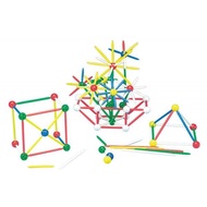 Learning Store 3D Geometric Shapes Builder , Balls and Rods Set - Maths Manipulative Teaching Aids S
