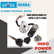 MINDA KEYSET KUNCI KONTAK PLUS KUNCI JOK SUPRA X 125 OLD FI / BATMAN INJEKSI 2006-2013 35010-KVL-N20