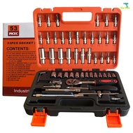 Tool Set Wrench 53pcs Block Size 1/4 Socket