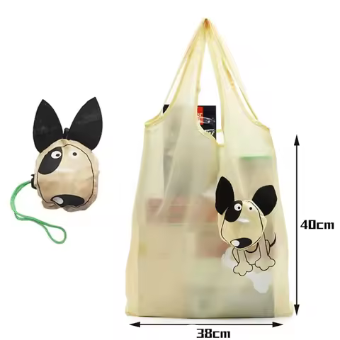 home Creative cartoon eco-friendly shopping storage bag organizer Foldable portable polyester superm