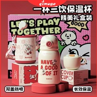 480ml Bablov Tumbler Thermos Cup Kids Gift 316 Stainless Steel Thermos Girls High-value Cup Portable