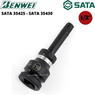 (ND) SATA 1/2" IMPACT BIT SOCKET, TORX T27 T30 T40 T45 T50 T55 / STAR BITS SOCKET / TORX STAR SOCKET