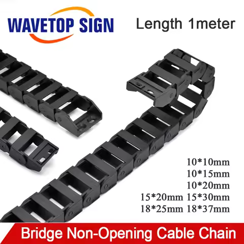 1Meter Cable Chain 18x25 18x37 15x30 15x20mm Bridge Type Non-Opening Plastic Towline Transmission Dr