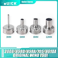 Original QUICK 2008 858D 858A 705 Hot Air Desoldering Station Heat Gun Nozzle Hot Air Gun Head