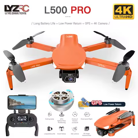 L500 PRO GPS Drone 4K Profesional HD Dual Camera Mini Dron 5G WIFI FPV RC Quadcopter 1.2KM VS L900 P