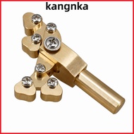 KANGNKA Guitar Presser, Brass Color Brass Fret Press Tool, Premium Fret Repair Tool For Fret Levelin