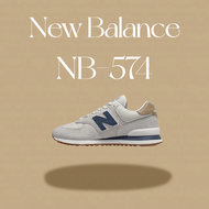 [กล่องเดิม] New balance NB 574 รองเท้าวิ่ง ย้อนยุคคลาสสิก รองเท้ากีฬา รองเท้าหญิง รองเท้าเดิน สีเทาอ่อน