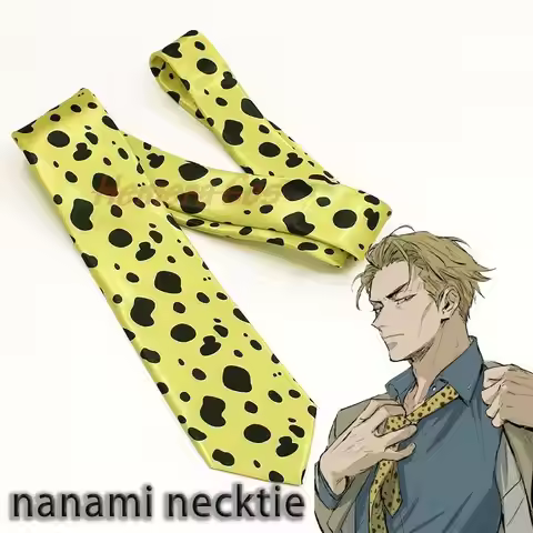 Tie Costumes Accessoies Anime JJK Nanami Kento Neck Cosplay Prop Men Hallowen Cosplay Tie Nanami Cos