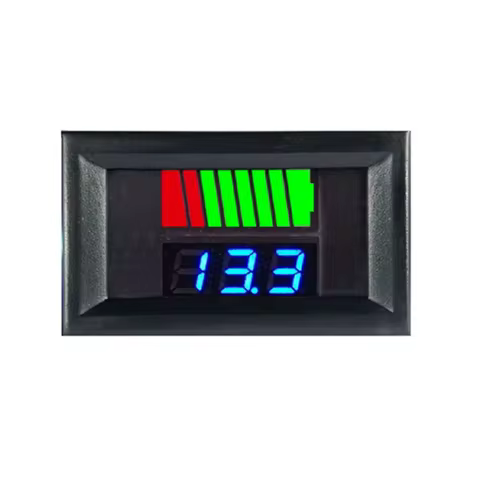 12V 24V 36V 48V 60V Car Battery Charge Level Indicator Lithium Battery Capacity Meter Tester Display