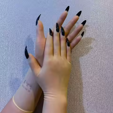 Malaysian Oiled Shiny Transparent Super Thin Latex Zentai Gloves Male To Female Sheer Cosplay Kiguru