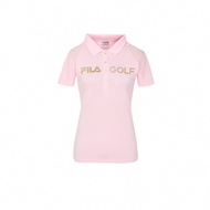 FILA GOLF 女涼感排汗短袖POLO衫-粉色 5POY-2014-PK