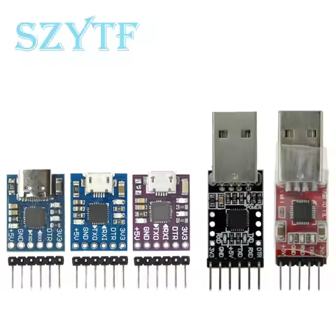 CP2102/CH9102 USB 2.0 to UART TTL 6/5PIN Connector Module Serial Converter STC Replace FT232 CH340 P
