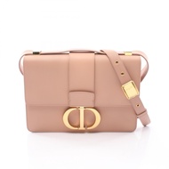 【二手】 Dior 30 MONTAIGNE 粉紅米色皮革肩包 女 30 Montaigne 包款 二手 A