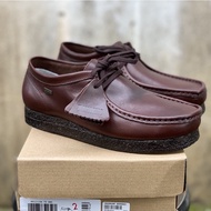 (FREE GIFTS 🎁) CLARKS WALLABEES 05  [READY STOCK] Genuine Black Leather  S1010001 KASUT KULIT LELAKI