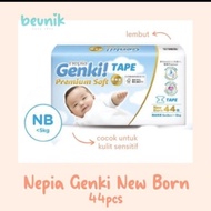 Nepia Genki Pampers Bayi Baby NewBorn (isi44)