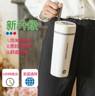 Electric Heating Cup Portable Travel Water Boiling Cup Vacuum Cup Office Health Bottle Dormitory Electrothermal Cup Electric Cooker Cup Cross-Border