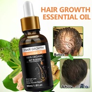 Hair Growth Essential Oil Biotin Cold-Pressed DHT Blocker และ Hair Growth Shampoo ครีมนวดผมป้องกันผม