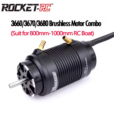 ROCKET-RC 3660 3670 3680 Brushless Motor with Water Cooling Jacket for M41 Catamaran Spartan 800mm-1