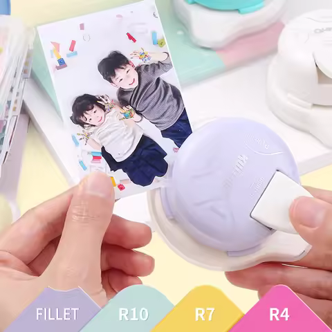【New】KW-TRIO Corner Rounder Punch 4 in1 R4/R7/R10mm+Inside Rounded Corner Paper Corner Trimmer Cutte