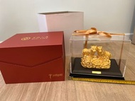 中國人壽 Just gold 成雙成對金虎擺設（底座10”x7", 高8”）