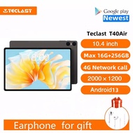 Teclast T40 air Tablet Android 10.4'' 2K FHD Display 8GB+256GB Tablet Android 13 Unisoc T616 Octa Core 4G LTE PC