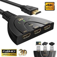 [黑色] HDMI切換器 3進1出4K高清HDMI視訊切換器 [平行進口]