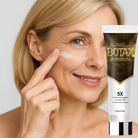 BOTAX 5X Anti-Wrinkle Eye Cream: 2-Min Tighten, Retinol/Hyaluronic Acid, Light Texture, Boosts Elast