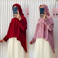 KEMEJA ASKA.ID - MELLA RUFFLE SHIRT ASYMMETRIC Ruffled SHIRT